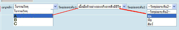 ajax ส่งค่าให้มีความสัมพันธ์กับช่อง